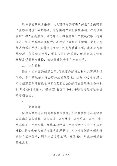 腊口镇创建省级生态县实施方案.docx