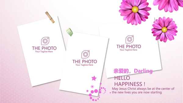 紫色小清新唯美关爱女性健康动态PPT模板