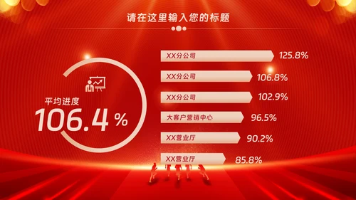 红色会议背景启动会庆功会宣讲PPT
