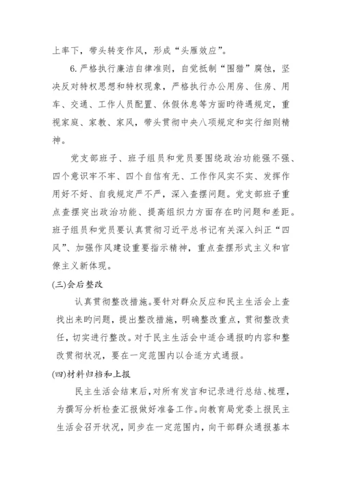 民主生活会方案.docx