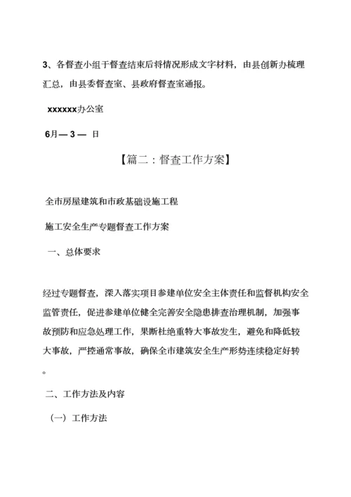 活动专项方案之督查检查工作专项方案.docx