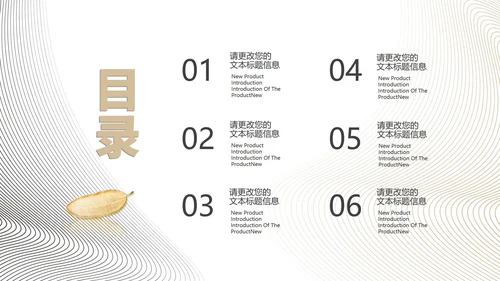 白色简约风线条总结汇报PPT模板