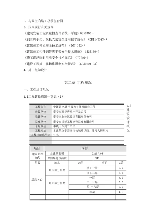 中国铁建泮河嘉苑模板综合施工专题方案