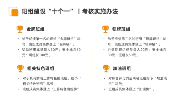 橙色安全商务简约班组安全管理培训PPT模板安全教育