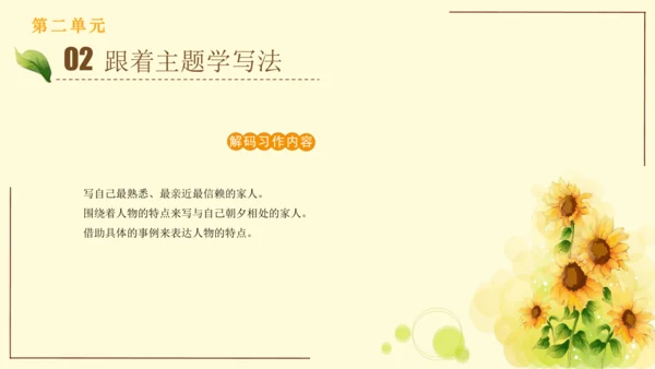 统编版语文四年级上册2024-2025学年度第二单元习作： 我的家人（课件）