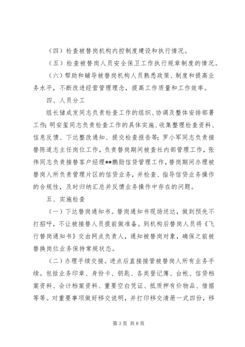 联社监审部现场检查实施方案 (2).docx