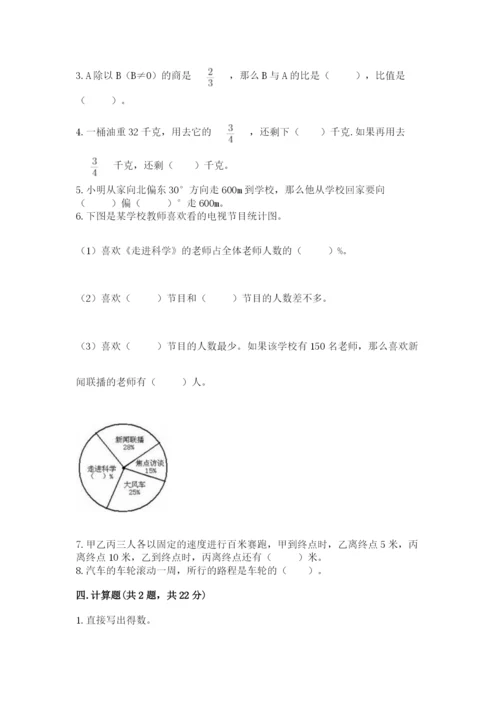 人教版六年级上册数学期末测试卷【新题速递】.docx