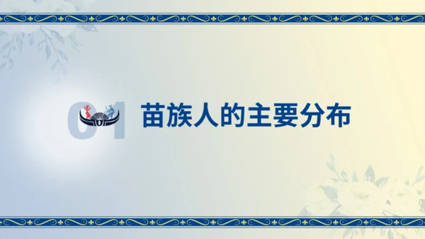 苗族工艺节日民族介绍通用PPT模板