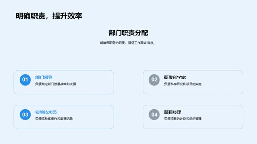 化学研究部门掠影