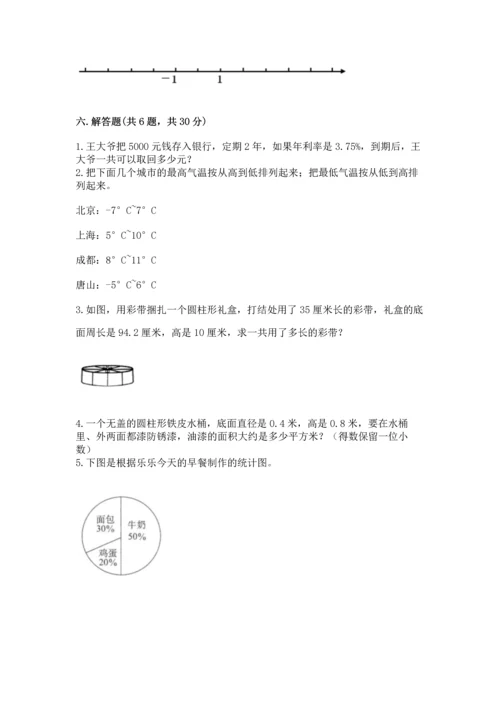 人教版六年级下册数学期末测试卷精品（易错题）.docx