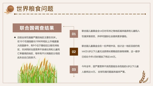 节约粮食精神文明教育宣传PPT模板