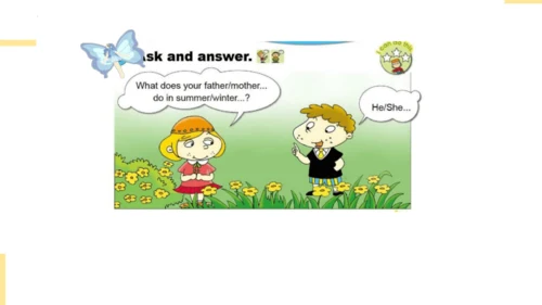 Module 9 Unit 2 What does he do in summer  课件(共27张