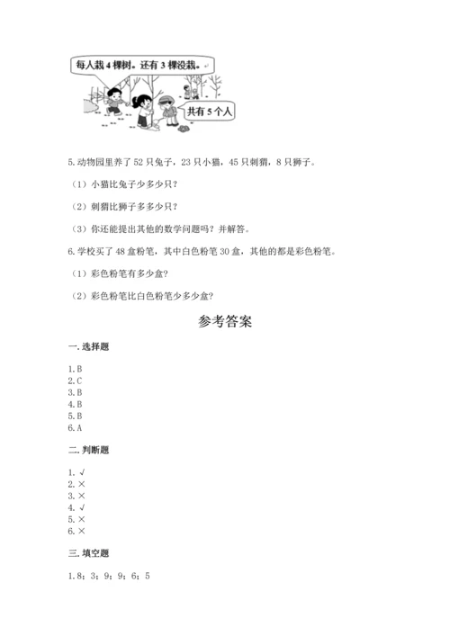 人教版数学二年级上册期末测试卷附答案（基础题）.docx