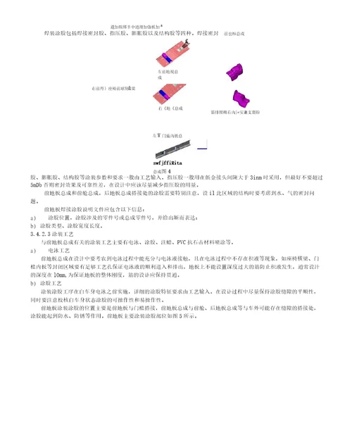 汽车前地板总成设计规范