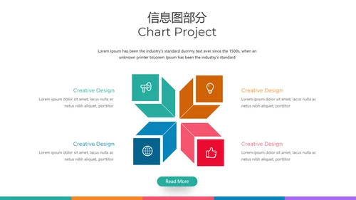 多彩设计现代风格公司简介商务PPT模板