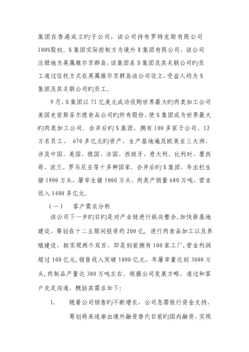 S集团国际业务服务专题方案.docx