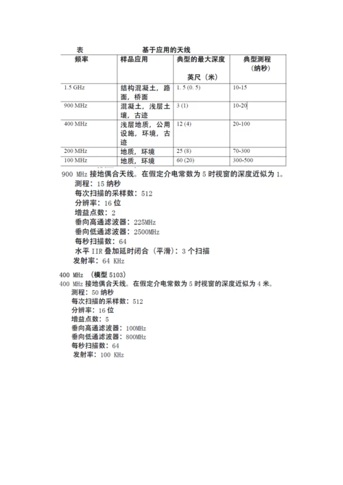 地质雷达操作标准手册.docx