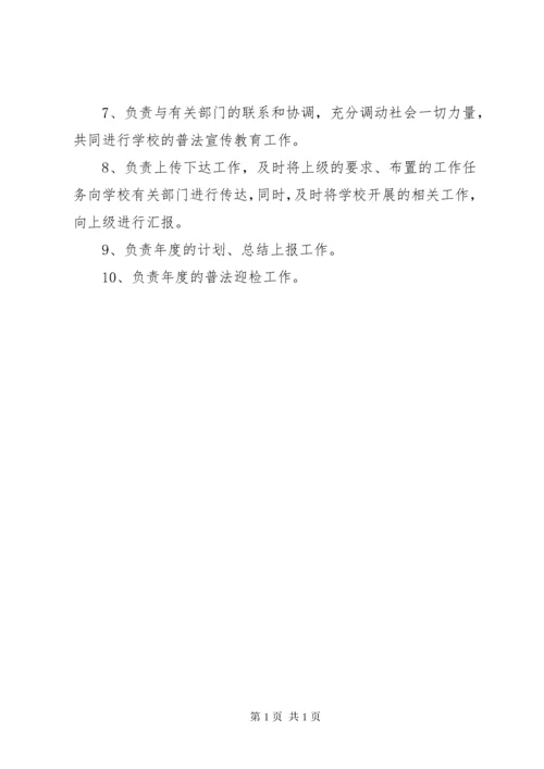 学校“六五”普法工作领导小组职责.docx