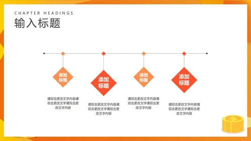 黄色扁平风理财投资项目PPT模板