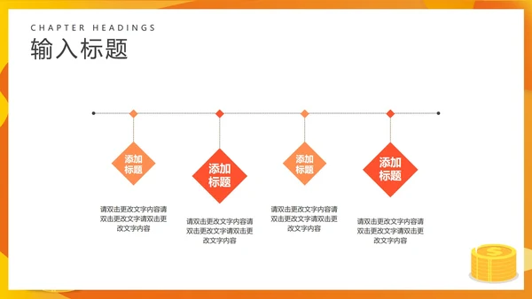 黄色扁平风理财投资项目PPT模板