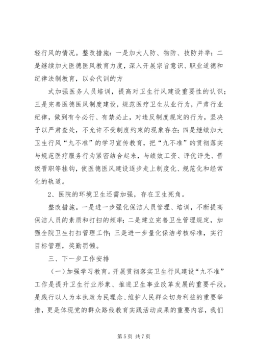 学习讨论落实“九不准”汇报_1.docx