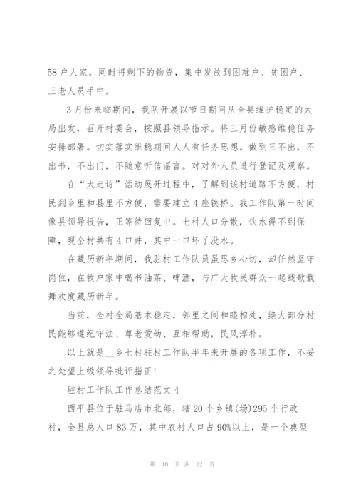 驻村工作队工作总结范文5篇.docx