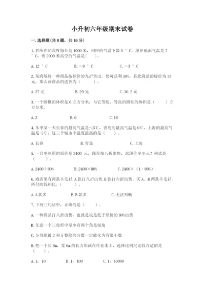 小升初六年级期末试卷（易错题）word版.docx