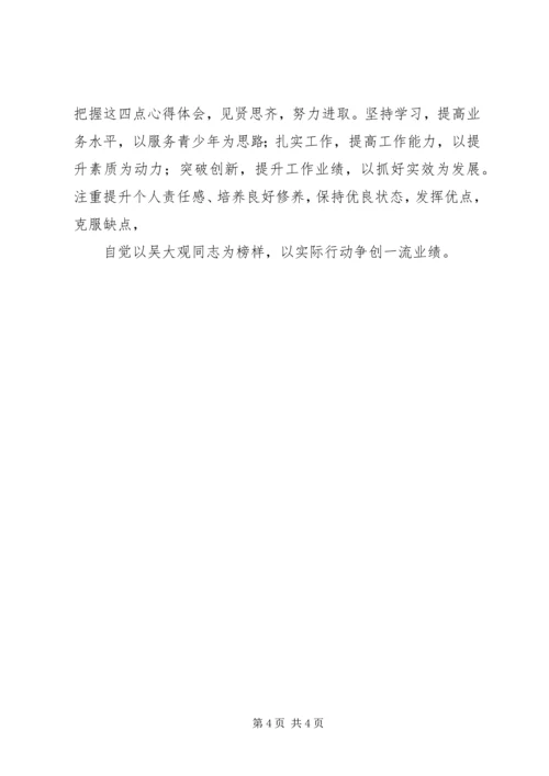 学习吴大观精神个人心得体会 (2).docx