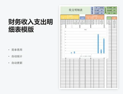 财务收入支出明细表模版