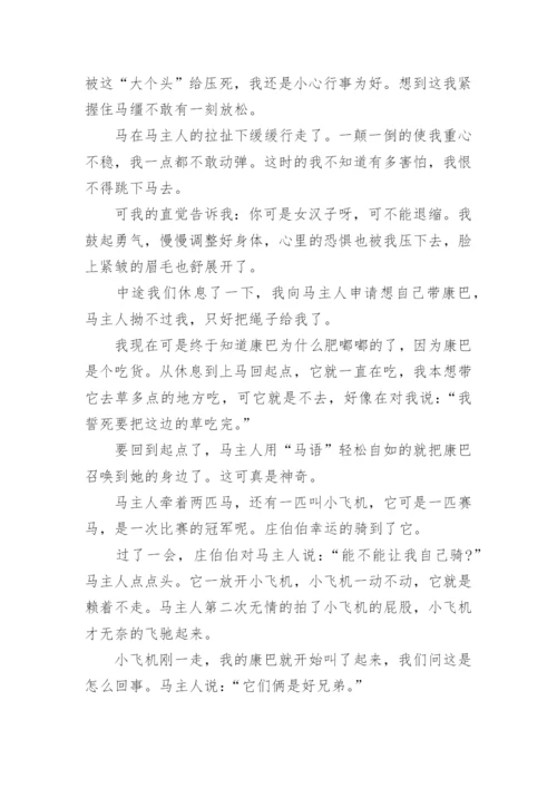 第一次骑马作文.docx