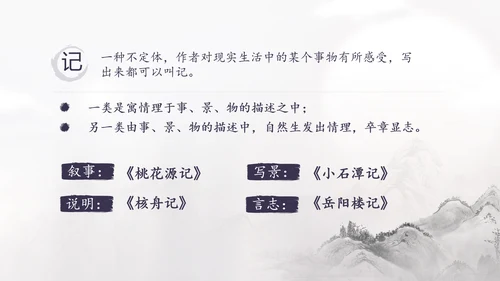 范仲淹《岳阳楼记》PPT模板