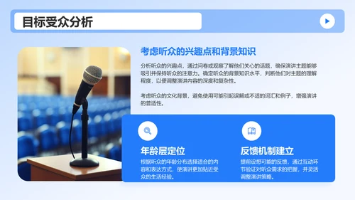 蓝色3D风成功的英语演讲比赛方案PPT模板