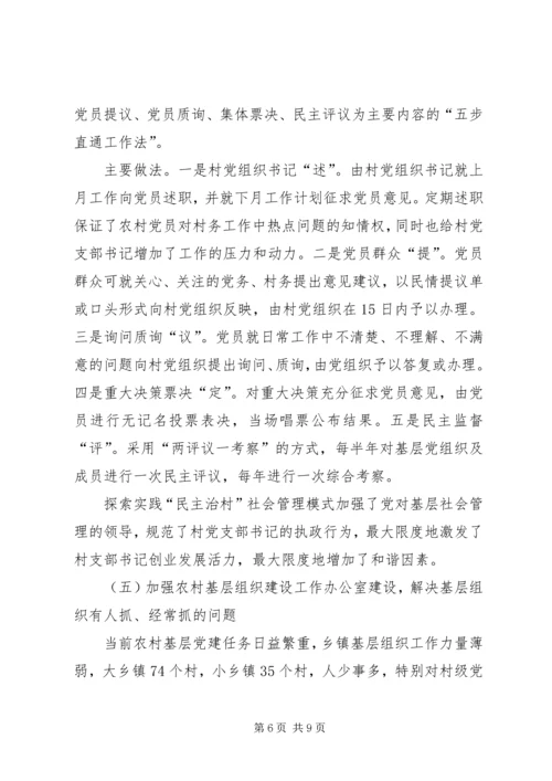 村党支部书记队伍建设工作汇报.docx