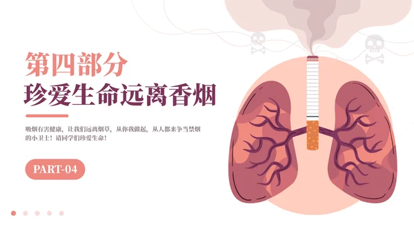 校园无烟日主题班会通用PPT