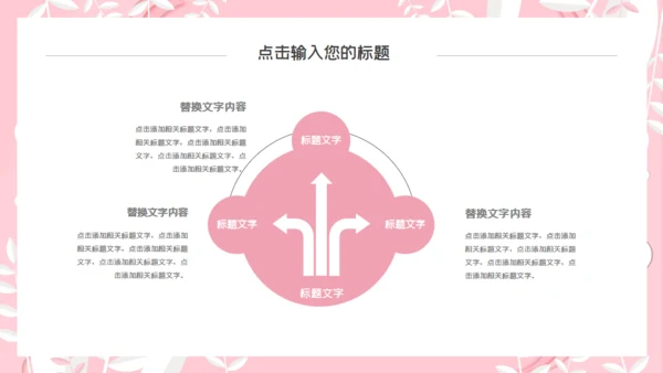 韩范粉色文艺工作汇报通用PPT模板