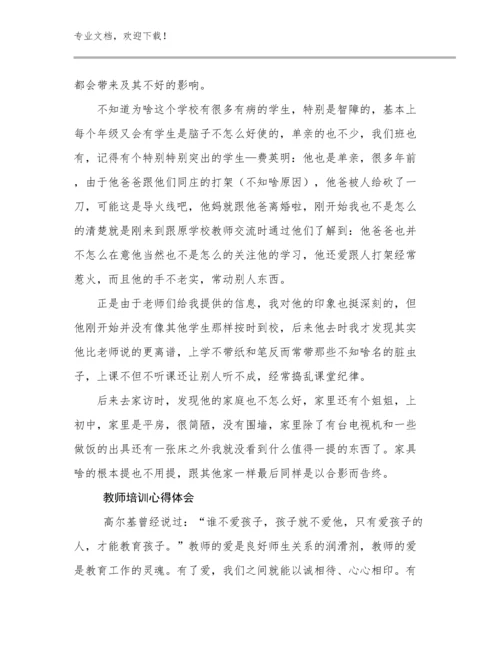 教师培训心得体会范文14篇.docx