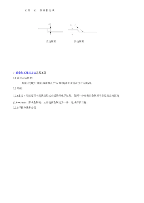 钣金工艺师的经验手册模板.docx