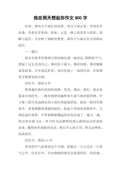 我在雨天想起你作文800字.docx