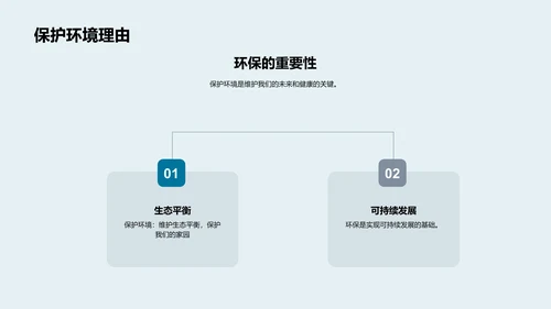 环保生活实践讲座PPT模板