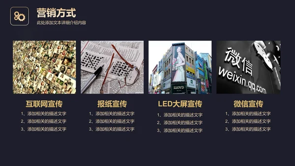 高端黑金商业计划书通用PPT模板