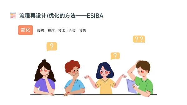 橙色简约扁平插画企业流程管理培训PPT课件其他管理