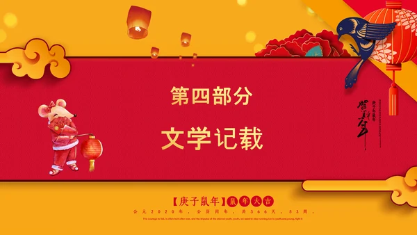 喜庆中国年传统节日小年PPT教学课件