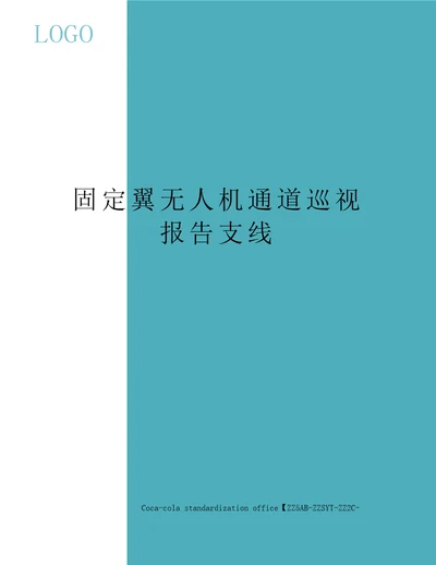 固定翼无人机通道巡视报告支线