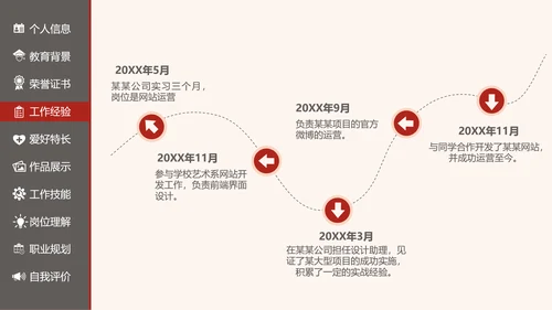 个人简历自荐信工农兵劳动人民PPT模板