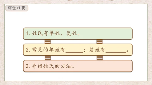【核心素养】部编版语文一年级下册-识字2. 姓氏歌 第2课时（课件）
