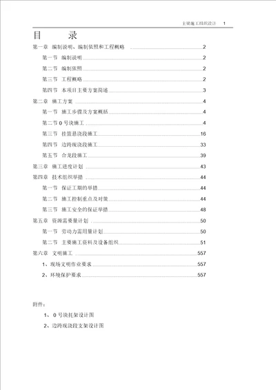 连续钢构桥箱梁施工组织设计