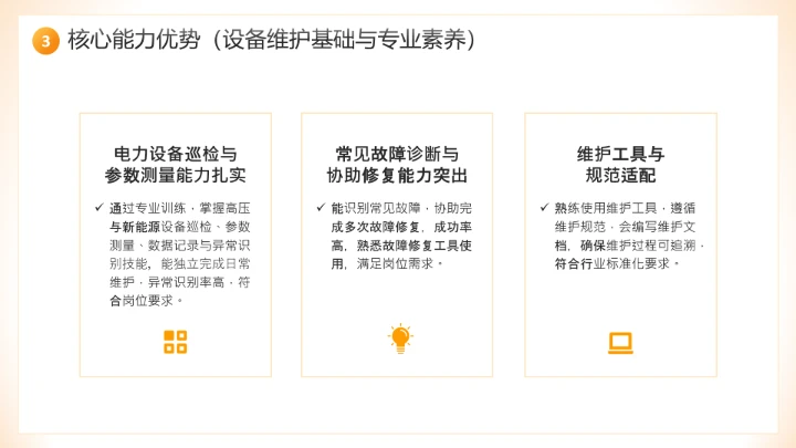 电气工程和自动化专业大学生求职个人能力综合展示职业生涯规划通用PPT模版