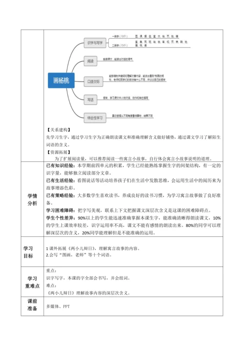 【大单元】13《画杨桃》第二课时 教学设计