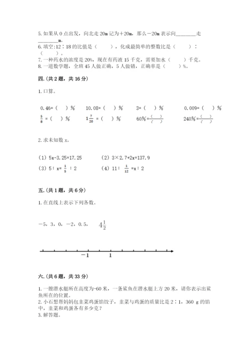 人教版六年级数学小升初试卷精品（易错题）.docx