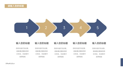 蓝金大气商务简洁工作总结汇报PPT模板